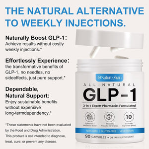 GLP-1 Supplement - Multiple Prebiotic & Probiotic for Appetite & Metabolic Support, GLP1 Activate Natural Formula - 90 Capsules