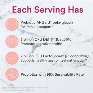Smartypants Adult Probiotic & Prebiotic Gummies for Digestive Health: Gut Health Supplement, Clinically Studied Prebiotic for Immune Support, Strawberry, 60 Count (30 Day Supply)