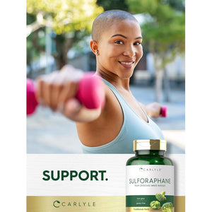Carlyle Sulforaphane Supplement | 400 Mcg | from Broccoli Seed Extract | 180 Capsules | Traditional Herbal Supplement | Non-Gmo and Gluten Free Formula