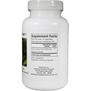 Supreme Nutrition Camu Supreme, 120 Pure Camu Camu Fruit Vegetarian Capsules