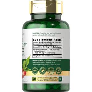 Carlyle Red Raspberry Leaf Capsules | 120 Count | Traditional Herbal Extract | Non-Gmo and Gluten Free Formula