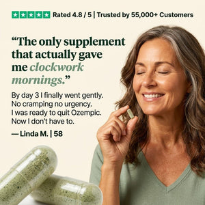 GLP-1 SOS™ Digestive Support for Ozempic Wegovy Mounjaro Users – Constipation, Sulfur Burps, Fatigue – Magnesium, Ginger, Probiotics, B12 – 60 Capsules