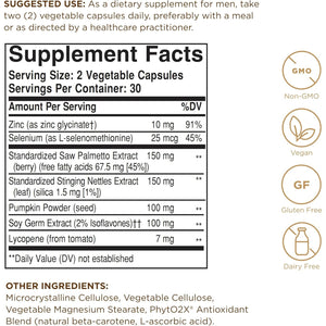 Solgar Prostate Support Vegetable Capsules, 60 Count