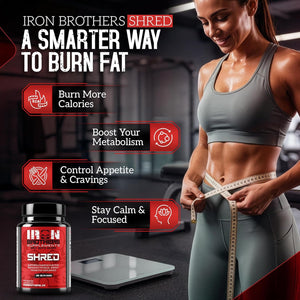 Iron Brothers Thermogenic Fat Burner – Metabolism & Appetite Support – Grains of Paradise, Green Tea & Infinergy Caffeine – Energy & Weight Loss – 60 Veggie Capsules