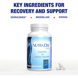Nutra Disc & Joint Support Supplement - Clinically Formulated Restorative Cartilage Ligament and Tendon Supplement with Patented Meriva Curcumin & Glucosamine and Chondroitin for Adults - 90 Servings