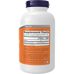 NOW Foods Supplements, Glycine Pure Powder, Promotes Restful Sleep*, Neurotransmitter Support*, 1-Pound