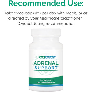 Rootcology by Dr. Izabella Wentz | Adrenal Support | Adaptogenic Herbal Formula with Vitamin B6, Licorice & N-Acetyl-L-Tyrosine | 90 Capsules