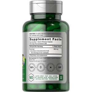 Horbaach Skullcap Herb Extract | 200 Capsules | Scullcap Supplement for Men and Women | Scutellaria Baicalensis | Non-Gmo and Gluten Free