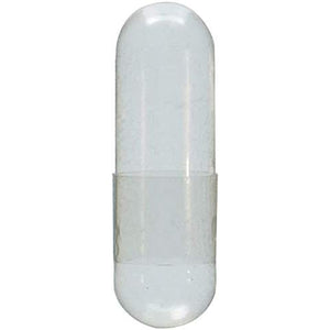 Capsule Connection USA-MADE 500 Bulk Empty Gelatin Capsules, 00 Size Resealable Bag