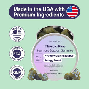 Thyroid plus Gummies - Ashwaganda, Iodine, Bladderwrack, Kelp, and Schisandra
