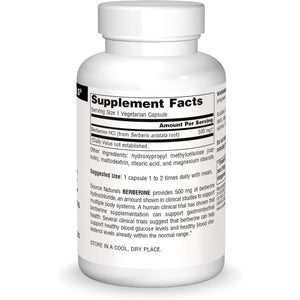 Source Naturals Berberine Vegetable Capsule, for Gastrointestinal Support* - 60 Vegetarian Capsules