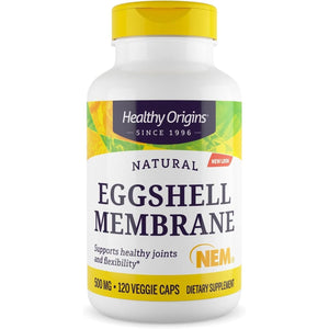 Healthy Origins NEM Eggshell Membrane 500 Mg, 120 Veggie Capsules - Clinically Studied, USA Sourced - Fast-Acting Supplement for Joint Comfort, Flexibility & Mobility - 4 Month Supply