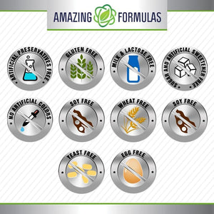 Amazing Formulas Chondroitin Sulfate 1200 Mg Supplement | Capsules | Non-Gmo | Gluten-Free | Made in USA (1 Pack | 120 Count)