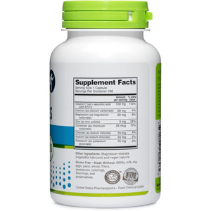 Nutribiotic Essential Electrolytes, 100 Ct Capsules | Supports Increased Performance & Faster Recovery | Pharmaceutical Grade Vitamin C with Electrolytes for Rehydration | Vegan, Gluten-Free & Non-Gmo