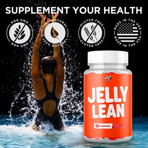 (2 Pack) Jelly Lean Gummies, Official Jelly Lean Gummys with All Natural Ingredients, Advanced Jellylean Health & Wellness Vitamin Formula, Maximum Strength Active Lifestyle Multivitamin (120 Gummies)