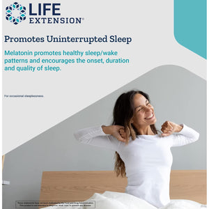 Life Extension Melatonin IR/XR 120 Capsules - Immediate & 7 Hour Extended-Release - Night Time Supplement - Supports Staying Asleep - Non-Gmo, Gluten-Free