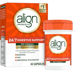 Align Probiotic, Pro Formula, Probiotics for Women and Men, Probiotics for Digestive Health, Men and Womens Probiotic Capsules Help Relieve Occasional Bloating & Gas*, 63 Capsules