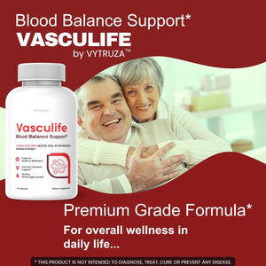 Vasculife Blood Balance Support* - Vasculife Capsules Advanced Formula Blood Health Support Supplement Supports Blood Flow and Blood Circulation*, 60 Capsules
