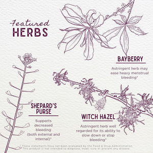 Wishgarden Herbs Flow Stopper Lingering Cycle (Wombstringe) - Plant-Based Herbal Formula W/Shepherd'S Purse & Witch Hazel, Moderates Breatkthrough Bleeding, Blood Flow & Spotting between Cycles, 2Oz