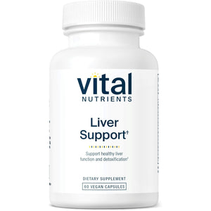 Vital Nutrients Liver Support Milk Thistle and Curcumin - Vegan Supplement - Herbal Combination to Support Healthy Liver Function* - Gluten, Dairy and Soy Free - 60 Capsules
