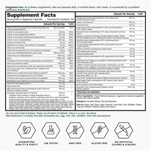 Nature'S Lab Six Daily Advanced Multivitamin - over 90 Nutrients, Minerals, Antioxidants, Herbs & Whole Foods - 180 Capsules (30 Day Supply)