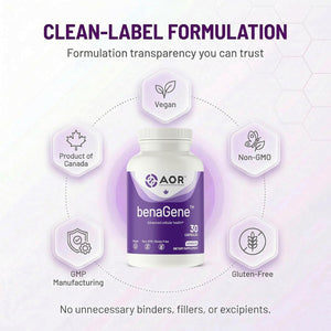Advanced Orthomolecular Research AOR Benagene Capsules, 30 Count