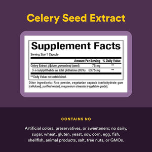 Natural Factors, Celery Seed, Concentrated Celery Extract for Healthy Circulation & Heart Support