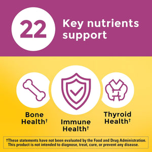 Nature Made Multivitamin for Women 50+ No Iron, Multivitamins for Women 50 Plus, Daily Nutritional Support, Nature Made Multi Vitamins, 90 Tablets, 90 Day Supply