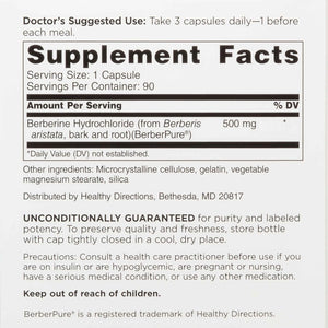 DOCTORS' PREFERRED Berberine Clinical Grade Supplement - Doctor Formulated | 1500 Mg per Daily Serving | 90 Count