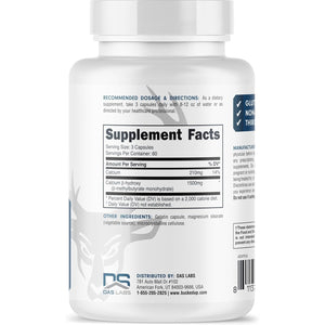 Bucked up HMB (Beta-Hydroxy Beta-Methylbutyrate) 1500Mg per Serving, Essentials (60 Servings, 180 Capsules)