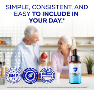 Glucozen Drops - Official Glucozen Oral Liquid Drops Advanced Premium Formula Maximum Strength, All Natural Ingredients Vitamins for Overall Health & Wellness, 1 Bottle for 1 Month