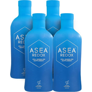 ASEA - Asea Redox - Redox Molecules for Cellular Health & Communication - Supports Immune, Brain, Heart & Hormonal Function - 4Pack