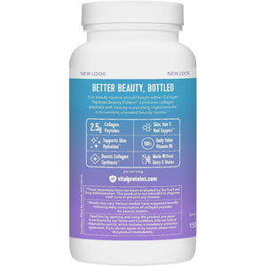 Vital Proteins Collagen Peptides Beauty Edition Capsules, 2.5G of Collagen per Serving with Biotin and Vitamin C, 30 Servings