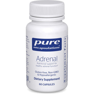Pure Encapsulations Adrenal Cortex Supplement – Supplement to Support Cortisol Health, Energy Levels, Stress Moderation, and Gland Function – with Bovine Whole Adrenal & Cortex – 60 Capsules*