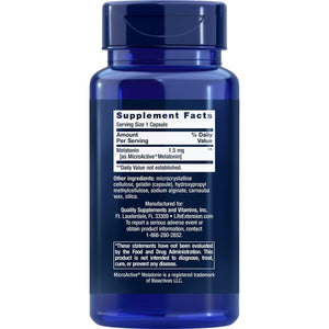 Life Extension Melatonin IR/XR 120 Capsules - Immediate & 7 Hour Extended-Release - Night Time Supplement - Supports Staying Asleep - Non-Gmo, Gluten-Free