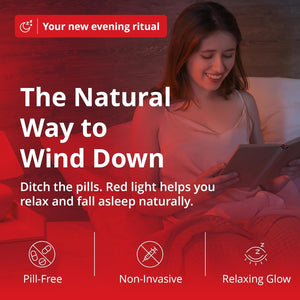 Revive - 670Nm Red Light Bulb by Gamma - Sleep Therapy - Melatonin Promoting Natural Sleep Aid