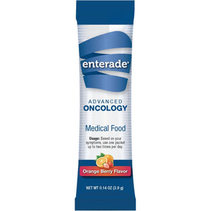 Enterade Advanced Oncology Powder Packets, Orange Berry (1 Box, 10 Packets) - Specially Formulated to Decrease GI Side Effects - 10 Single-Servings