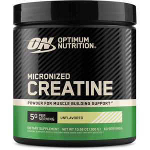 Optimum Nutrition Micronized Creatine Monohydrate Powder, Unflavored, 60 Servings, 300 Grams (Packaging May Vary)