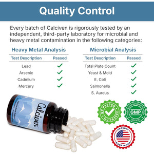 Calciven - Natural Bone Support Supplement - Non-Gmo, Gluten-Free