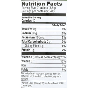 Pines Organic Wheat Grass, 1400 Count Tablets