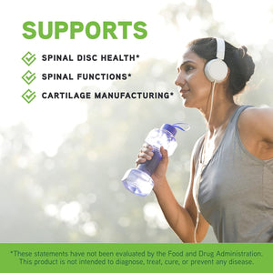 DAVINCI Labs Disc Discovery - Support Spinal Health & Back Function - with Vitamin C, Vitamin D3, Bovine Tracheal Cartilage, Apple Pectin & Horsetail Powder - Gluten-Free - 180 Capsules