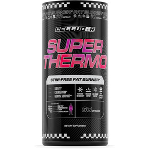 Cellucor Super Thermo™ Stim-Free Fat Burner | Thermogenic, Appetite, and Glucose Support | 60 Capsules