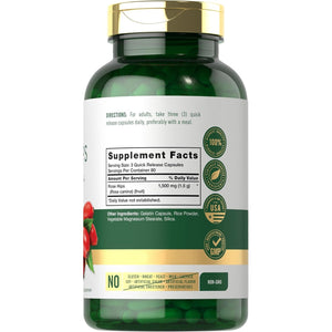 Carlyle Rose Hips | 1500Mg | 240 Quick Release Capsules | Non-Gmo and Gluten Free Herbal Supplement