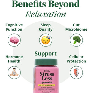Semaine Stress Less Gummy with Cortisol Care™ 60 Count – Daily Support for Stress, Mood & Sleep