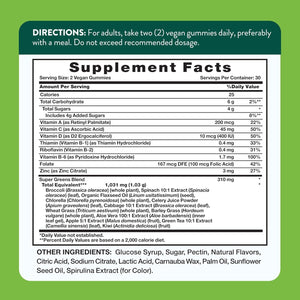 Nature'S Truth Super Greens Gummies | 60 Count | Vegan & Non-Gmo Supplement | Made with Real Greens | Apple Flavor