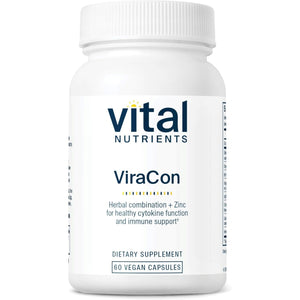 Vital Nutrients Viracon - Vegan Immune Support Supplement* - Zinc, Elderberry, Licorice Root Extract, & Other Herbs for Comprehensive Immune Support - Gluten, Dairy, Soy Free - Non-Gmo - 60 Capsules