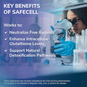 Tesseract Safecell S-Acetyl Glutathione Supplement, 300Mg, Healthy Aging, Cellular Support, Powerful Antioxidant; Hypoallergenic, Vegan, Patented Delivery; Bioavailability; 60 Vegetarian Capsules