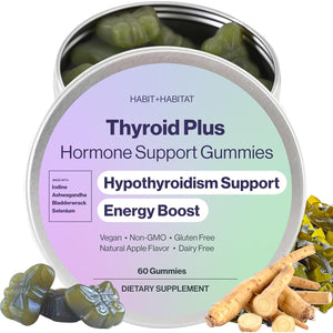 Thyroid plus Gummies - Ashwaganda, Iodine, Bladderwrack, Kelp, and Schisandra