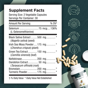 Spike Tri-Support+ with Nattokinase, Bromelain, and Turmeric - Includes Dandelion Extract, Black Seed Extract, Green Tea Leaf, Selenium for a Full Spectrum Spike Support Supplement