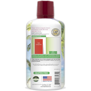 Tropical Oasis Joint Complete Premium - Liquid Joint Supplement with Liquid Glucosamine Sulfate, Chondroitin, MSM & Hyaluronic Acid - 96% Max Absorption– 32Oz, 32 Serv, 33484
